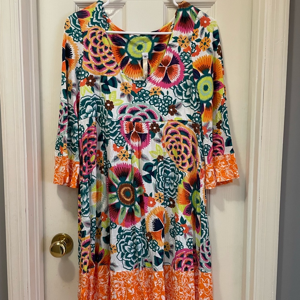 Uncle Frank vintage look midi dress. Size large.